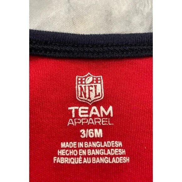 NFL New England Patriots Football Baby Girl Onesie Bodysuit, Size 3-6 months - Picture 4 of 4